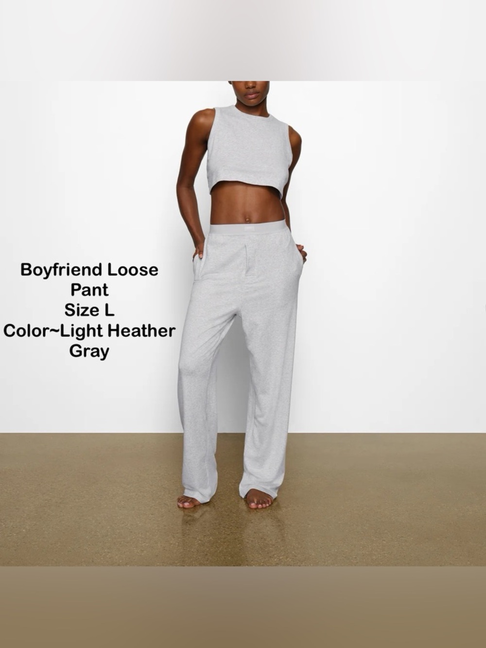 Skims Boyfriend Loose Lounge Pants Size L